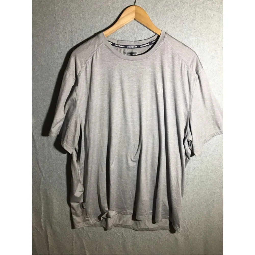Mens PGA Tour Tee Shirt Grey Casual Golfing Outdoors Country Club